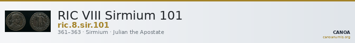 RIC VIII Sirmium 101 — CANOA