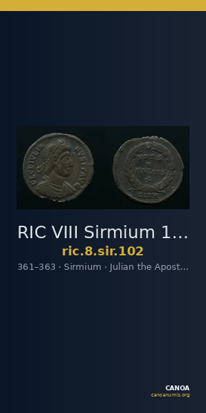 RIC VIII Sirmium 102 — CANOA