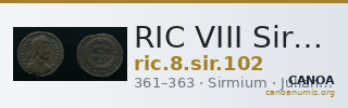 RIC VIII Sirmium 102 — CANOA