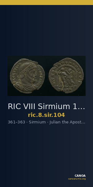 RIC VIII Sirmium 104 — CANOA
