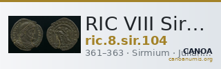 RIC VIII Sirmium 104 — CANOA