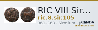 RIC VIII Sirmium 105 — CANOA