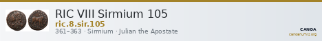 RIC VIII Sirmium 105 — CANOA