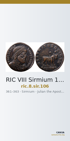 RIC VIII Sirmium 106 — CANOA