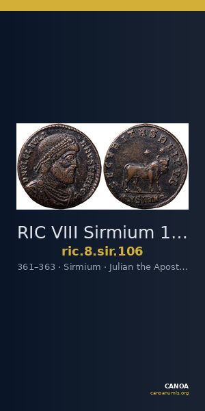 RIC VIII Sirmium 106 — CANOA
