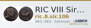 RIC VIII Sirmium 106 — CANOA