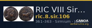 RIC VIII Sirmium 106 — CANOA