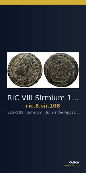 RIC VIII Sirmium 108 — CANOA