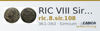 RIC VIII Sirmium 108 — CANOA