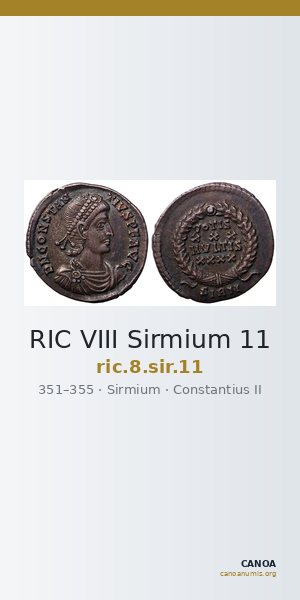 RIC VIII Sirmium 11 — CANOA