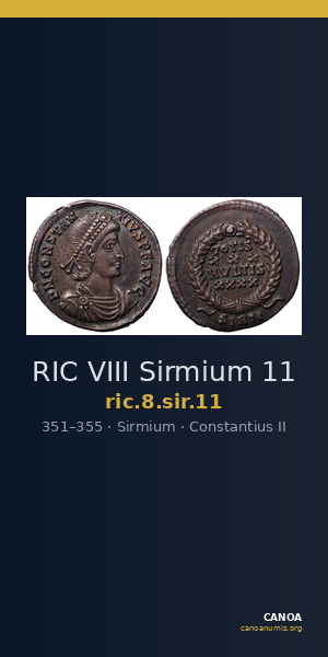 RIC VIII Sirmium 11 — CANOA