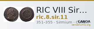 RIC VIII Sirmium 11 — CANOA