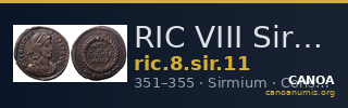 RIC VIII Sirmium 11 — CANOA