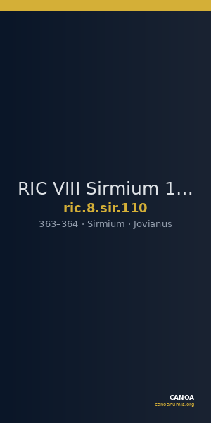 RIC VIII Sirmium 110 — CANOA