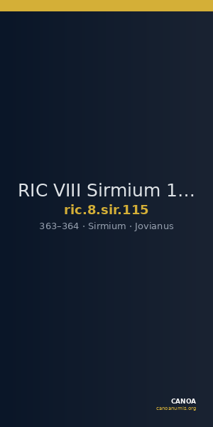 RIC VIII Sirmium 115 — CANOA