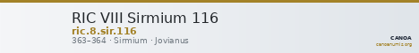 RIC VIII Sirmium 116 — CANOA