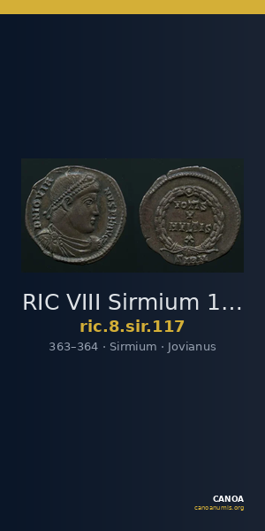 RIC VIII Sirmium 117 — CANOA