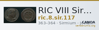 RIC VIII Sirmium 117 — CANOA