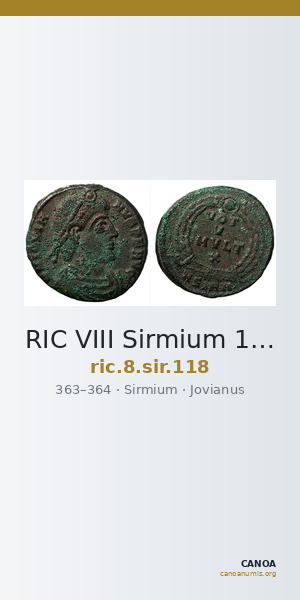 RIC VIII Sirmium 118 — CANOA
