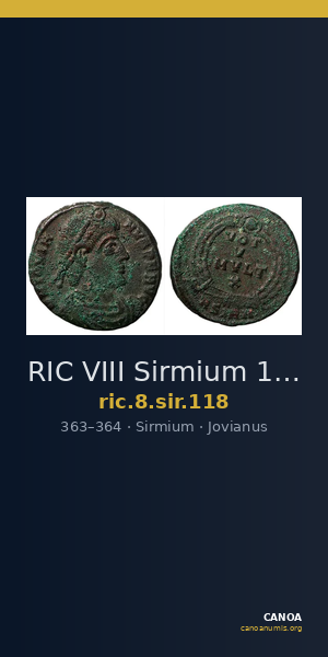 RIC VIII Sirmium 118 — CANOA