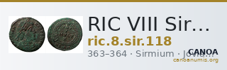 RIC VIII Sirmium 118 — CANOA