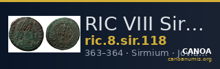 RIC VIII Sirmium 118 — CANOA