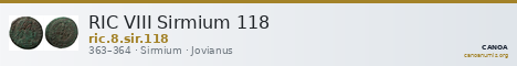 RIC VIII Sirmium 118 — CANOA