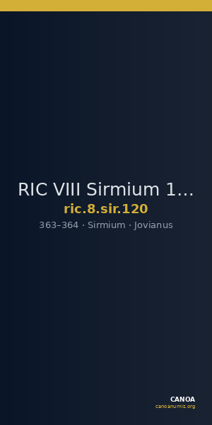 RIC VIII Sirmium 120 — CANOA