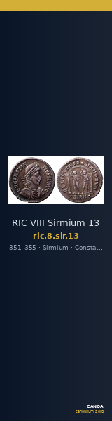 RIC VIII Sirmium 13 — CANOA