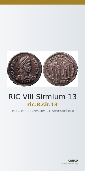 RIC VIII Sirmium 13 — CANOA