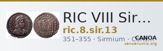 RIC VIII Sirmium 13 — CANOA