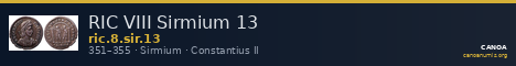 RIC VIII Sirmium 13 — CANOA