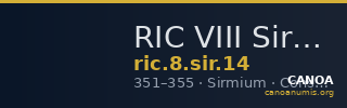 RIC VIII Sirmium 14 — CANOA