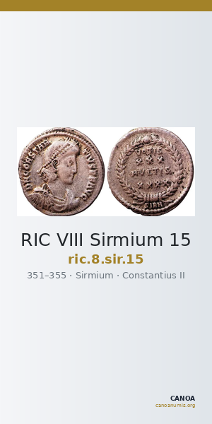 RIC VIII Sirmium 15 — CANOA