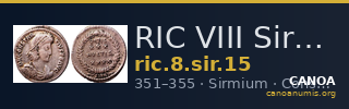 RIC VIII Sirmium 15 — CANOA