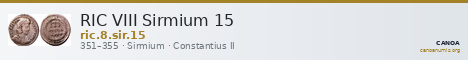 RIC VIII Sirmium 15 — CANOA