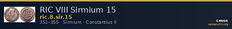 RIC VIII Sirmium 15 — CANOA