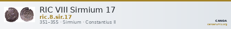 RIC VIII Sirmium 17 — CANOA