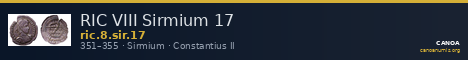 RIC VIII Sirmium 17 — CANOA