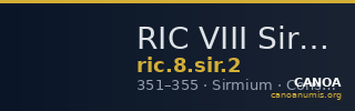RIC VIII Sirmium 2 — CANOA