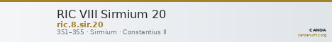 RIC VIII Sirmium 20 — CANOA