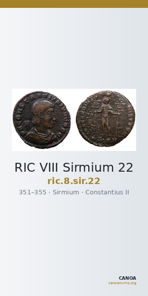 RIC VIII Sirmium 22 — CANOA