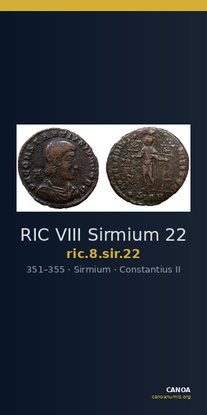 RIC VIII Sirmium 22 — CANOA