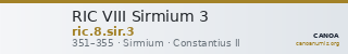 RIC VIII Sirmium 3 — CANOA