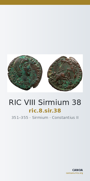 RIC VIII Sirmium 38 — CANOA