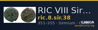 RIC VIII Sirmium 38 — CANOA