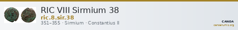 RIC VIII Sirmium 38 — CANOA
