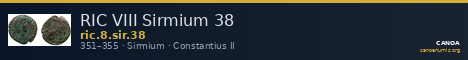 RIC VIII Sirmium 38 — CANOA
