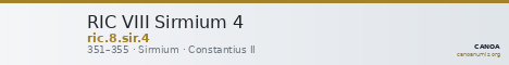 RIC VIII Sirmium 4 — CANOA