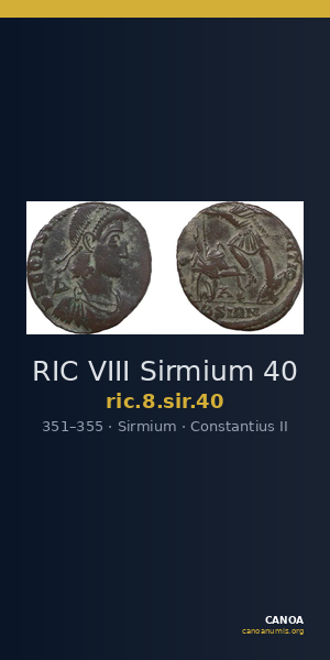 RIC VIII Sirmium 40 — CANOA
